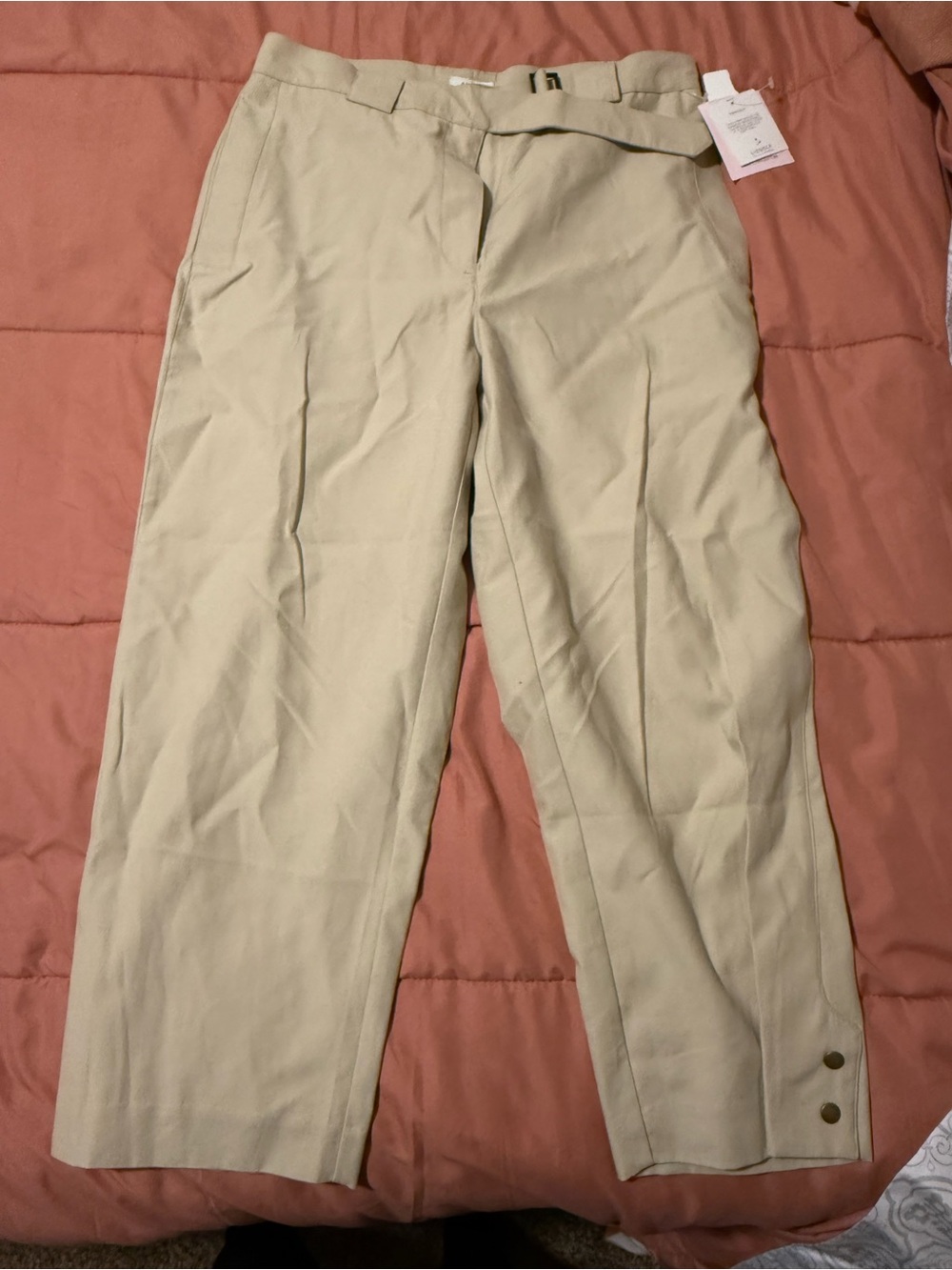 Liz Claiborne Golf Athletic Pants Light Beige Lizgolf Anissa Chinos